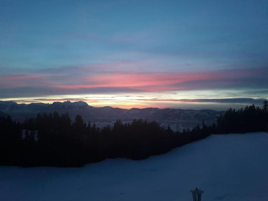 Grosszuegige Ferienwohnung Am Skigebiet Boedele Mit Rheintalblick 多恩比恩 外观 照片
